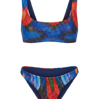 BIKINI BRALETTE SQUARE IRIDESCENT