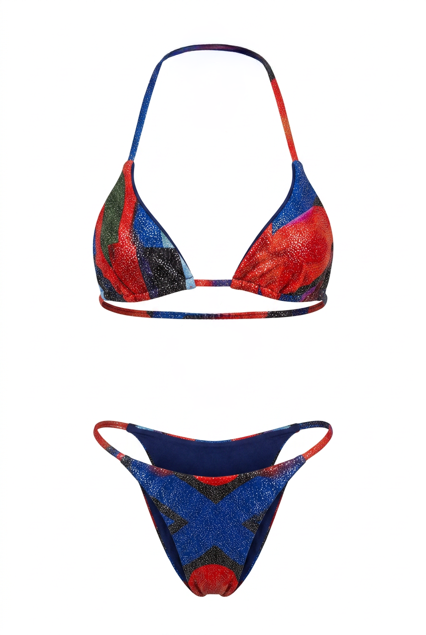 BIKINI PENCE BLUE IRIDESCENT